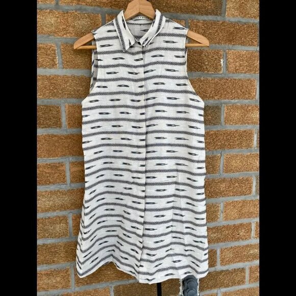 Alice & Olivia Isabelle Shirt linen Dress small - Picture 7 of 9